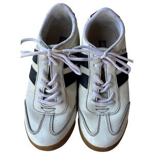VTG U.S. Polo Assn. MORGAN Black & White Leather Sneakers Adult Unisex Size 8.5